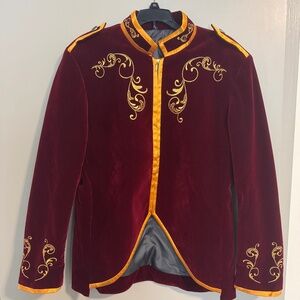 Royal Embroidered Prince Velvet Suit Sports Coat